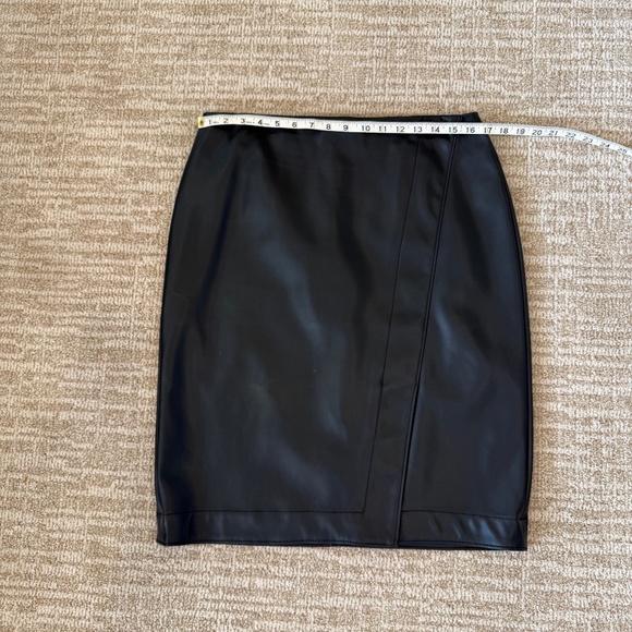 Ann Taylor Leather-like Pencil Skirt - Picture 4 of 5